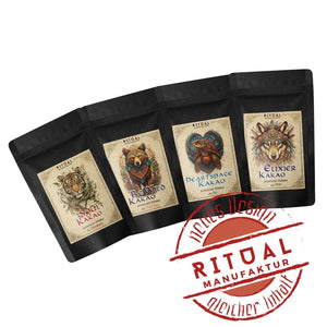 A cup organic raw cocoa each 35g