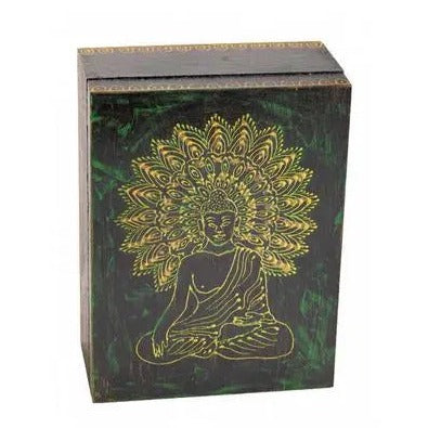 Buddha Sun Holzbox Handbemalt groß Ritualmanufaktur®