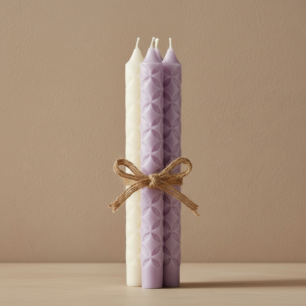 Dinnerkerze Blume des Lebens I Ritualmanufaktur