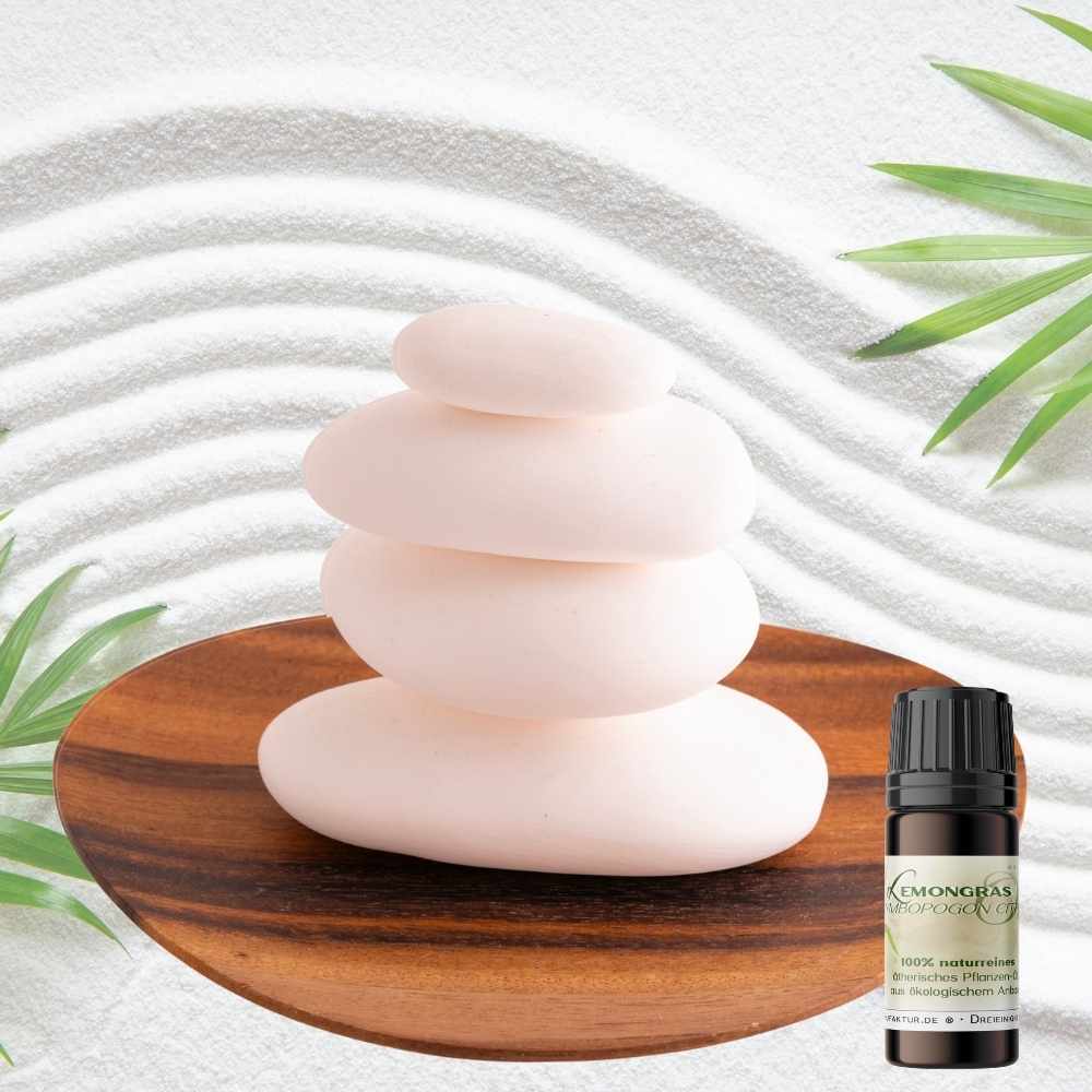 Duftstein Set – Zen Keramik & Akazienholz