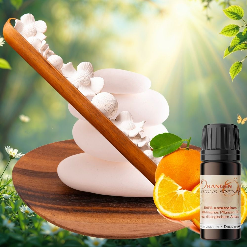 Duftstein Set Blumenmeer und Akazienholz