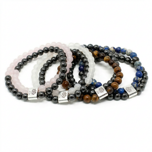 Magnet doppel Edelsteinarmband I Ritualmanufaktur