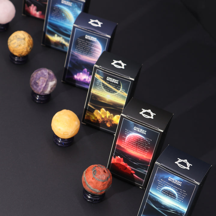 Planeten aus Edelsteinen