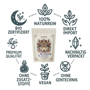Elixir Bio Zeremonie-Kakao Rohkakao aus Peru