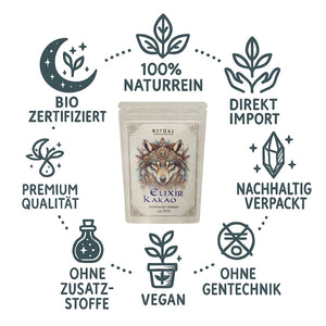 Elixir Bio Zeremonie-Kakao Rohkakao aus Peru