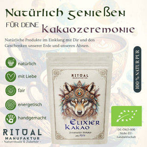 Elixir Bio Zeremonie-Kakao Rohkakao aus Peru