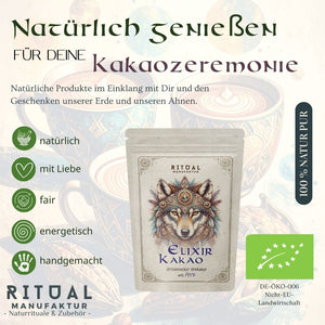Elixir Bio Zeremonie-Kakao Rohkakao aus Peru