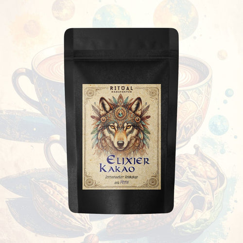 A cup organic raw cocoa each 35g