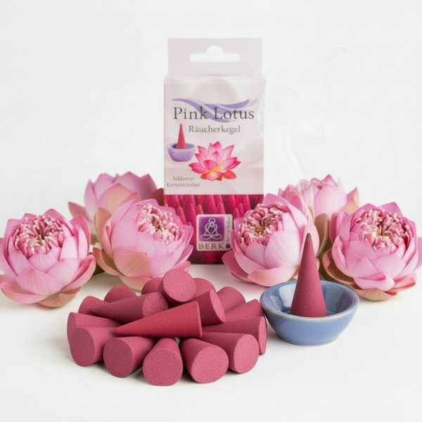 Pink Lotus Räucherkegel