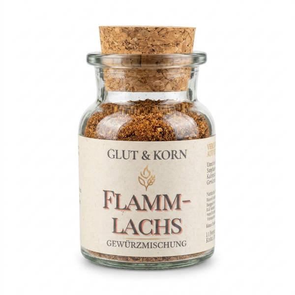 Flammlachs Gewürzmischung für Verfeinern von Fisch und BBQ, Ritualmanufaktur Glut & Korn