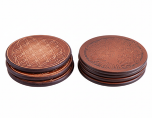 Gefäßuntersetzer aus Holz groß I Ritualmanufaktur