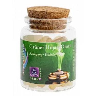 Grüner Hojari Oman Reine Harze im Glas Ritualmanufaktur