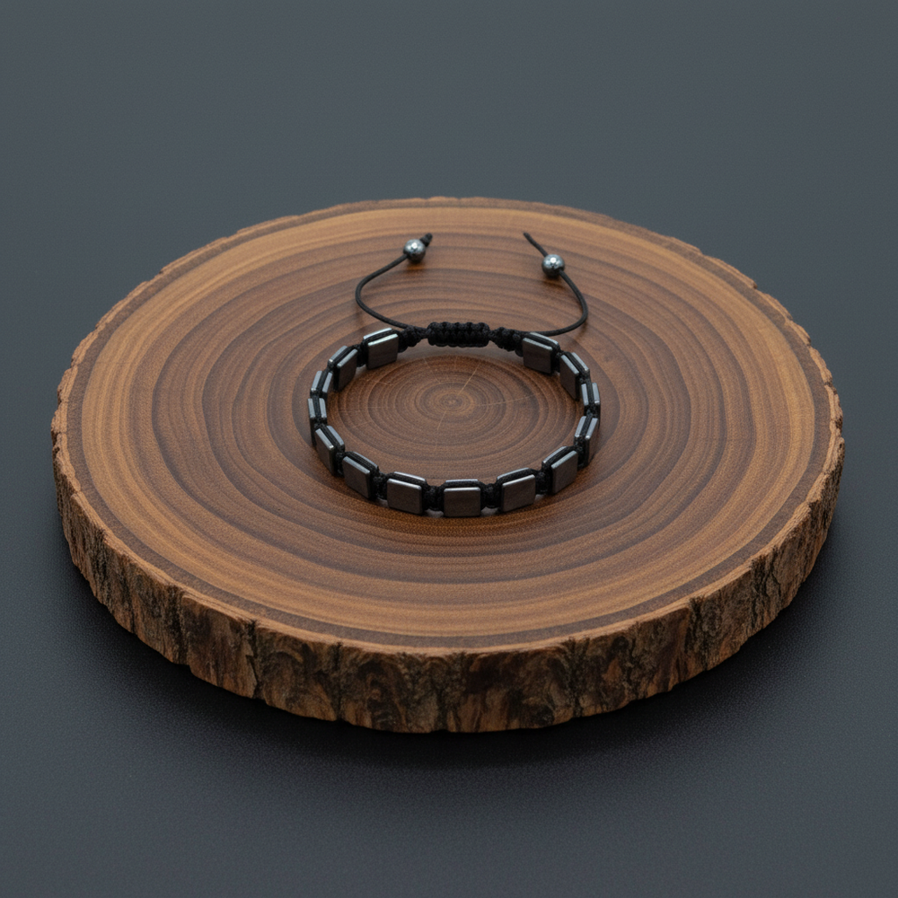 Hämatit Shamballa Armband Würfel