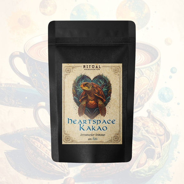 A cup organic raw cocoa each 35g