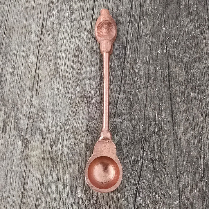 Copper spoon DHOOP for Agnihotra and incense mixtures