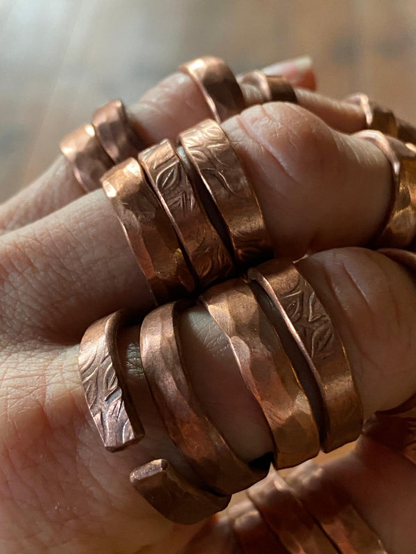 Kupferringe Handgefertig von Willy Schnell