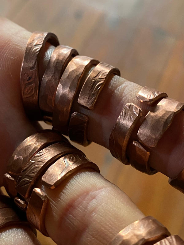 Kupferringe Handgefertig von Willy Schnell