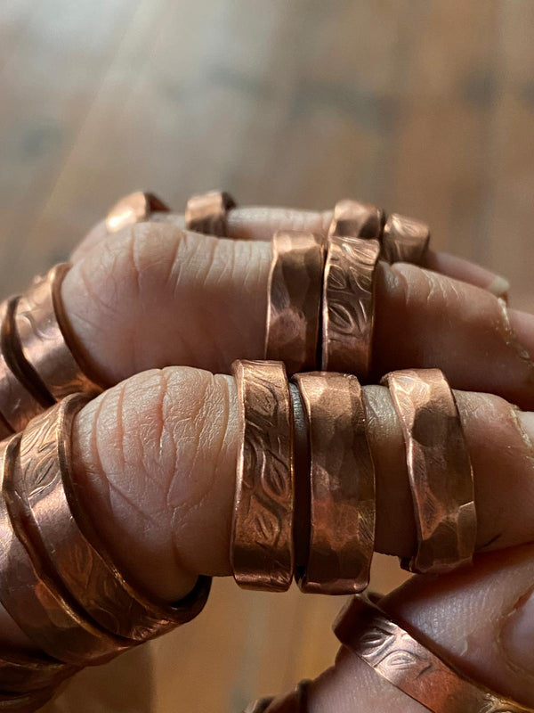 Kupferringe Handgefertig von Willy Schnell