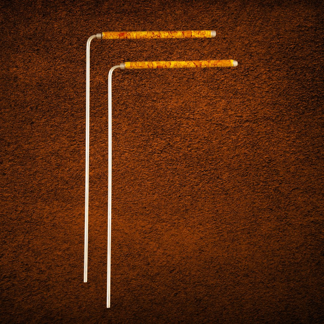 Wünschelrute, 22 cm Messing mit Kupfergriff Berk