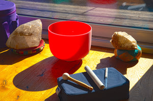 Chakra Kristallklangschalen aus reinem Bergkristall