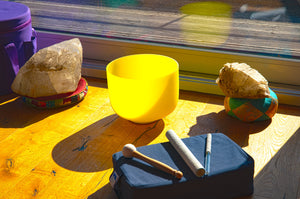 Chakra Kristallklangschalen aus reinem Bergkristall