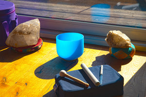 Chakra Kristallklangschalen aus reinem Bergkristall