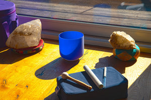 Chakra Kristallklangschalen aus reinem Bergkristall