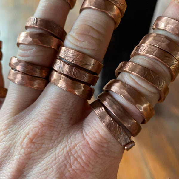 Kupferringe Handgefertig von Willy Schnell