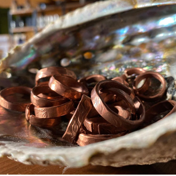 Kupferringe Handgefertig von Willy Schnell