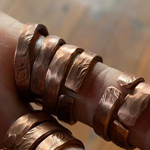 Kupferringe Handgefertig von Willy Schnell