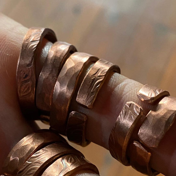 Kupferringe Handgefertig von Willy Schnell