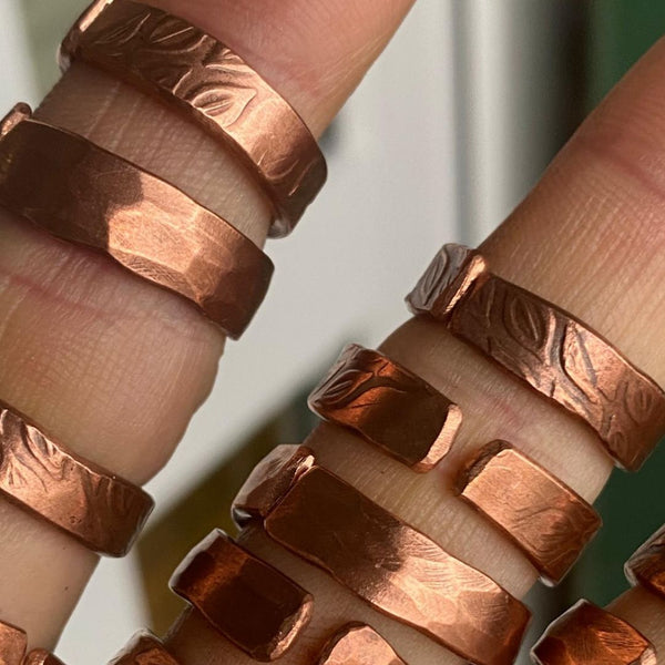 Kupferringe Handgefertig von Willy Schnell