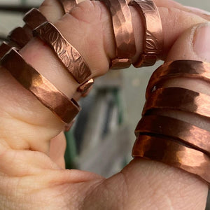 Kupferringe Handgefertig von Willy Schnell