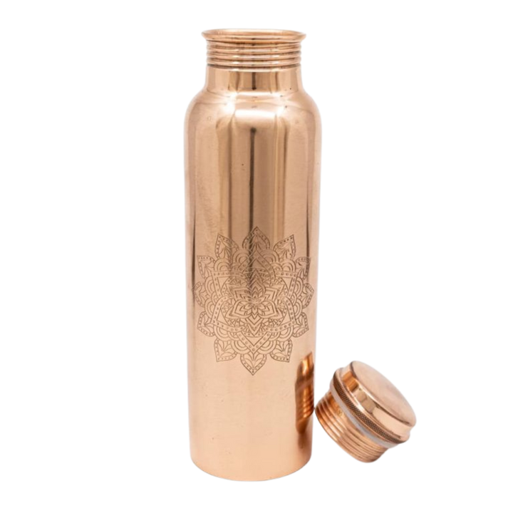 Kupfer Trinkflasche Mandala 900 ml