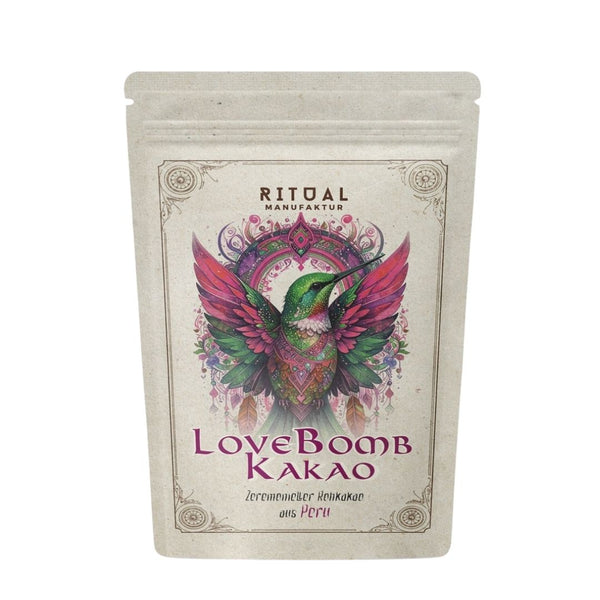 A cup organic raw cocoa each 35g