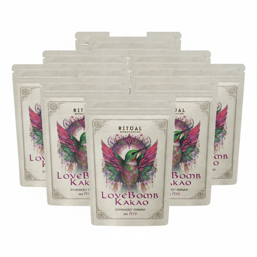LoveBomb Bio Zeremonie-Kakao Criollo Rohkakao aus Peru I Ritualmanufaktur