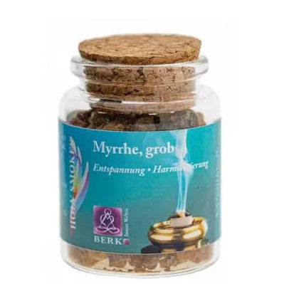 Myrrhe, grob Reine Harze im Glas Berk