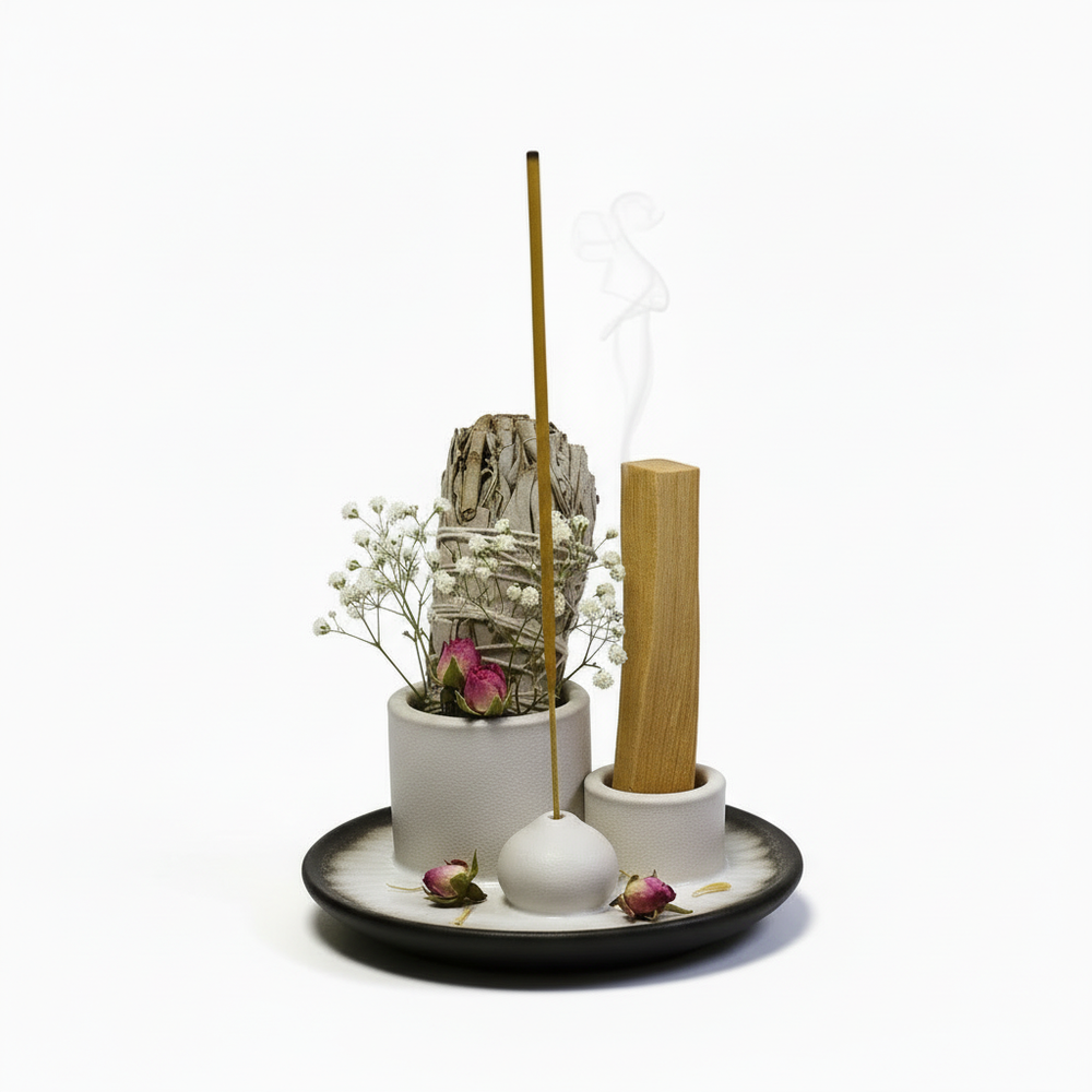 Palo Santo, Räucherbündel und Stäbchen Halter I Ritualmanufaktur