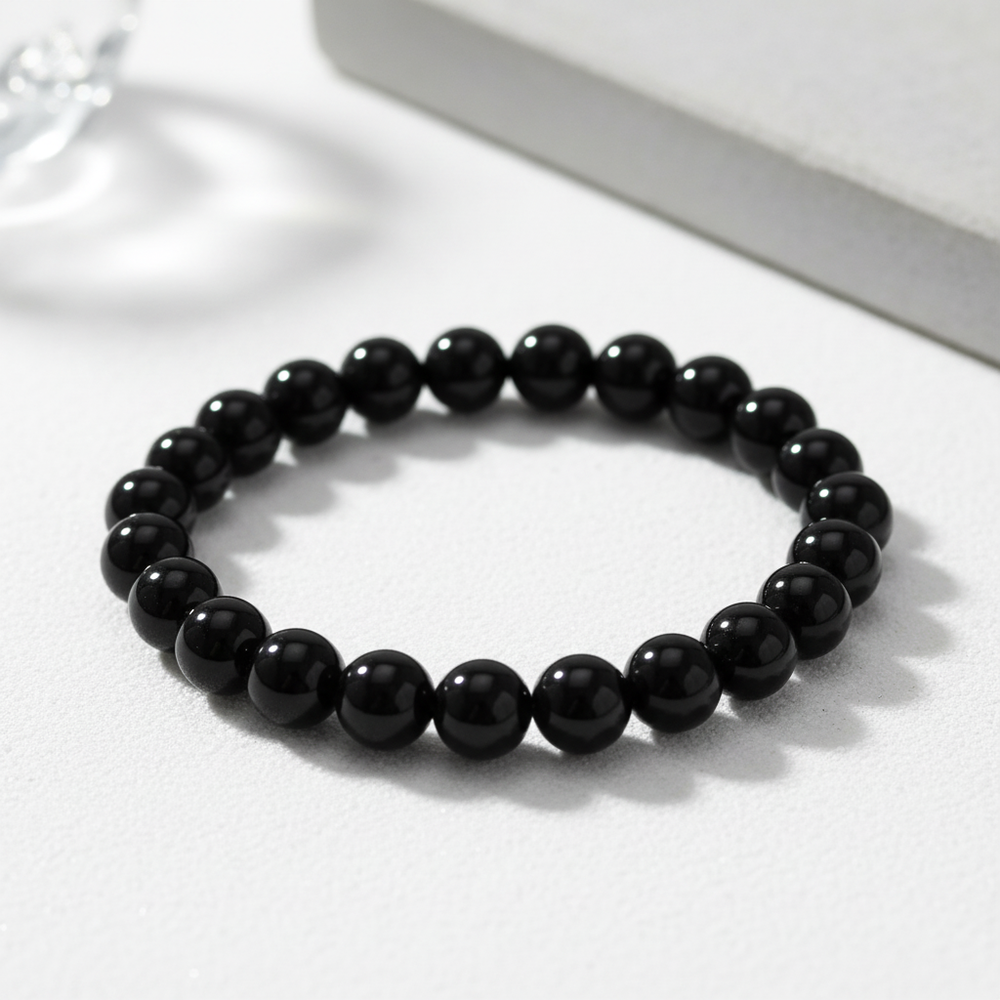 Schwarzer Achat Kraftarmband I Kraft & Schutz - Ritualmanufaktur.de