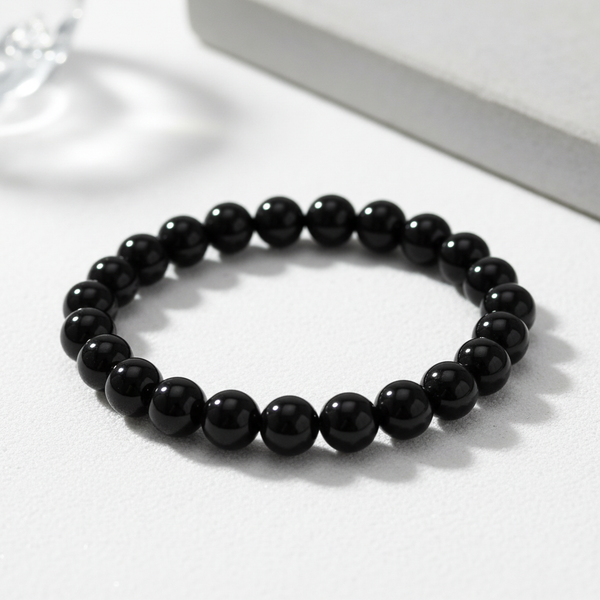 Schwarzer Achat Kraftarmband Kraft & Schutz