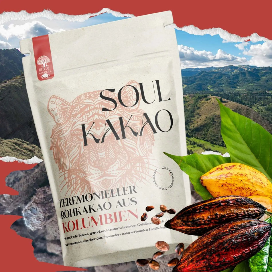 Soul Kakao, 500 g zeremonieller Rohkakao, Bio, aus Kolumbien -  Vorverkauf ca. Dezember Ritualmanufaktur