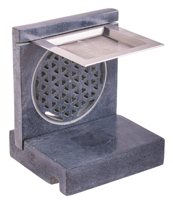 Siebgefäß Blume des Lebens aus Speckstein I Ritualmanufaktur