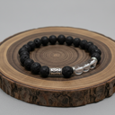 Lava-Steinarmband mit Edelsteinen für ätherische Öle