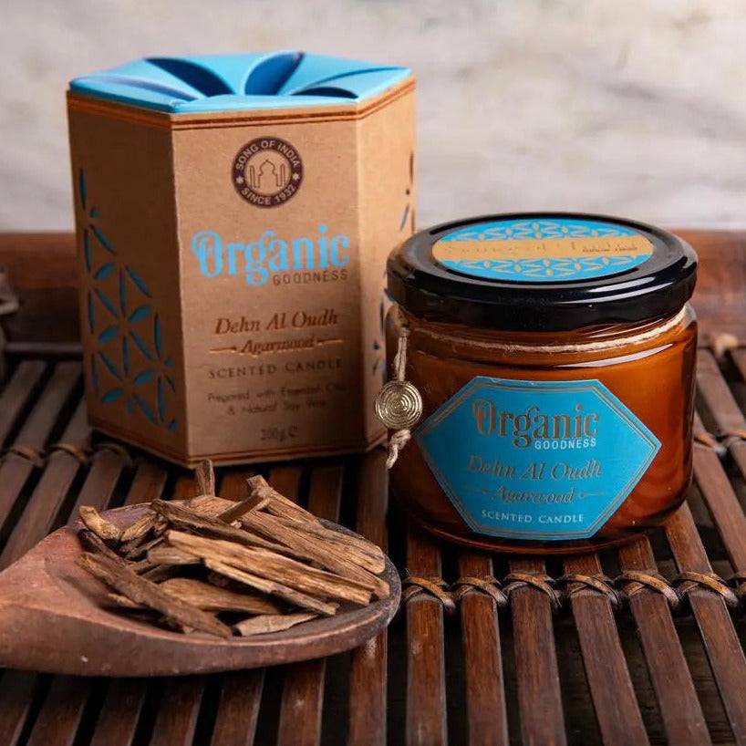 Agarholz Sojawachskerze - Ritualmanufaktur.de