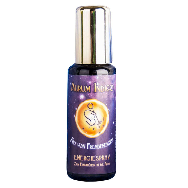 Frei von Fremdenergien - Aurum Indigo Energiespray - Ritualmanufaktur.de