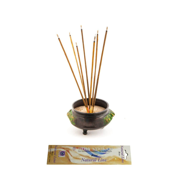 Rose Räucherstäbchen Natural Line Handgerollt - Ritualmanufaktur.de