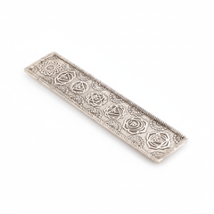 Chakra Räucherstäbchenhalter Weißmetall - Ritualmanufaktur.de