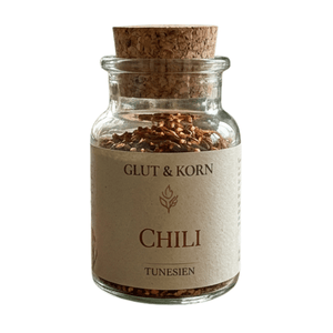 Chiliflocken aus Tunesien, Ritualmanufaktur, Gewürze, scharf, Glut & Korn