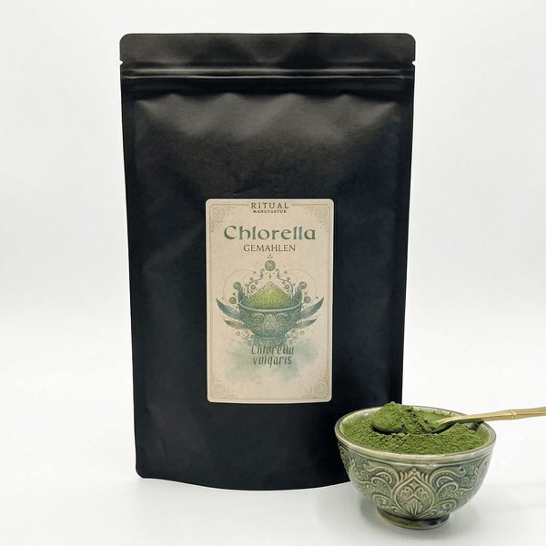 Chlorella BIO gemahlen - Ritualmanufaktur.de