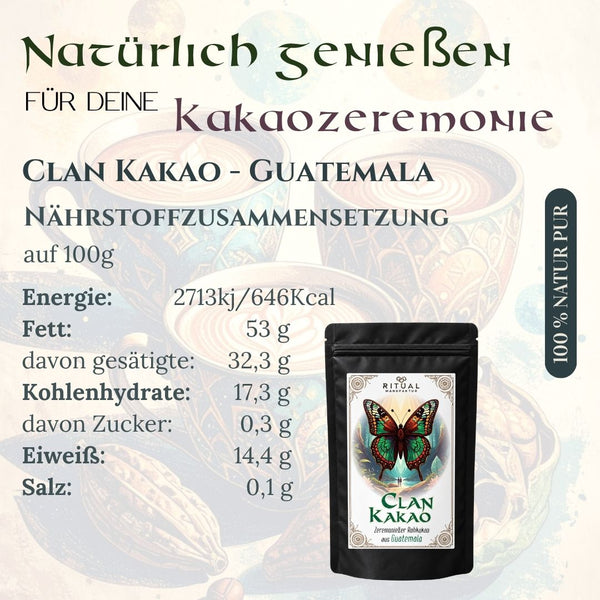 CLAN Zeremonie-Kakao aus Guatemala - Ritualmanufaktur.de